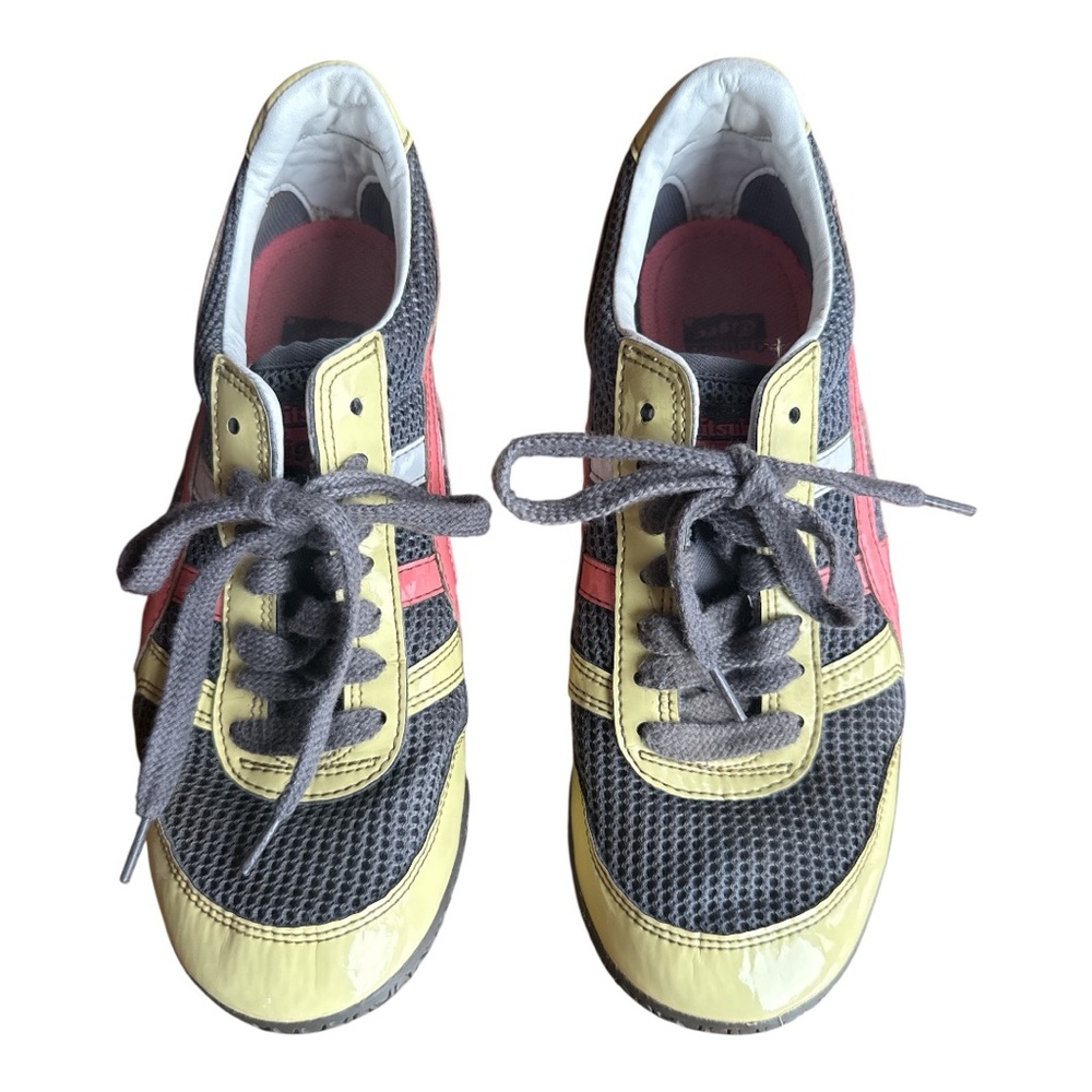 Asics Onitsuka Tiger Ultimate 81 Low Top Sneakers Yellow Pink Retro Y2K 6.5 - Picture 2 of 9